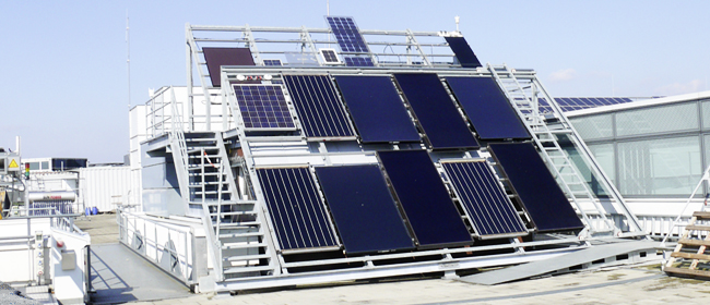 Teststand des Fraunhofer-Instituts für Solare Energiesysteme ISE, Freiburg, Deutschland (Betrieb: ISE)